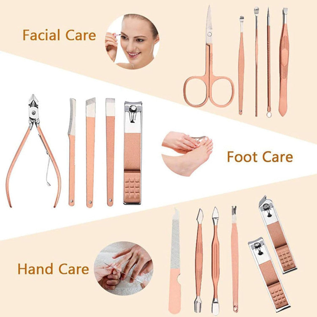 Quick Secure 16 in 1 Manicure Set Nail Cutter