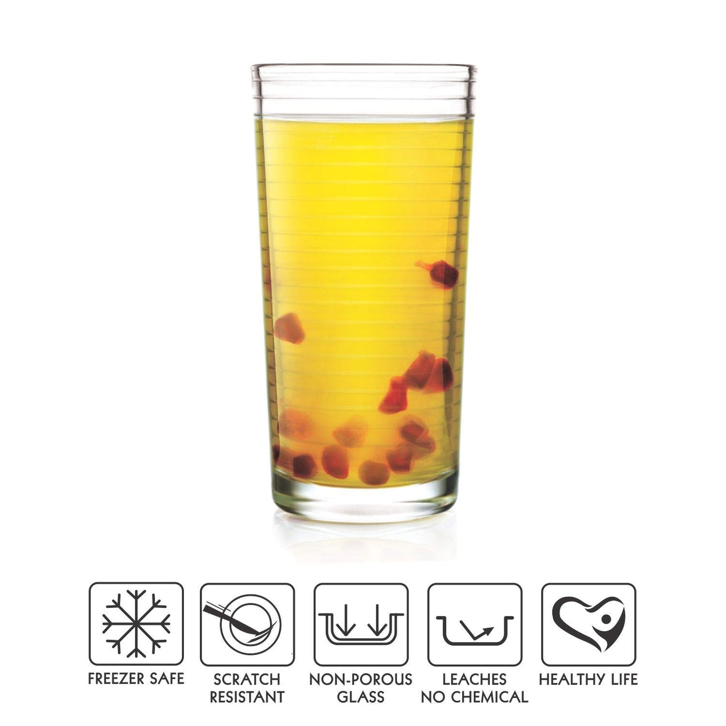 Cello Glass Tumbler - Set of 2, Transparent, 260Ml