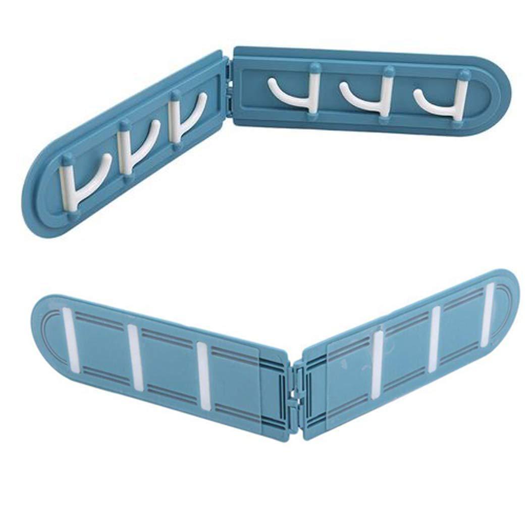 Holding Hooks-Folding Wall Mounted 6 Hooks Storage Hanging Hook Holders