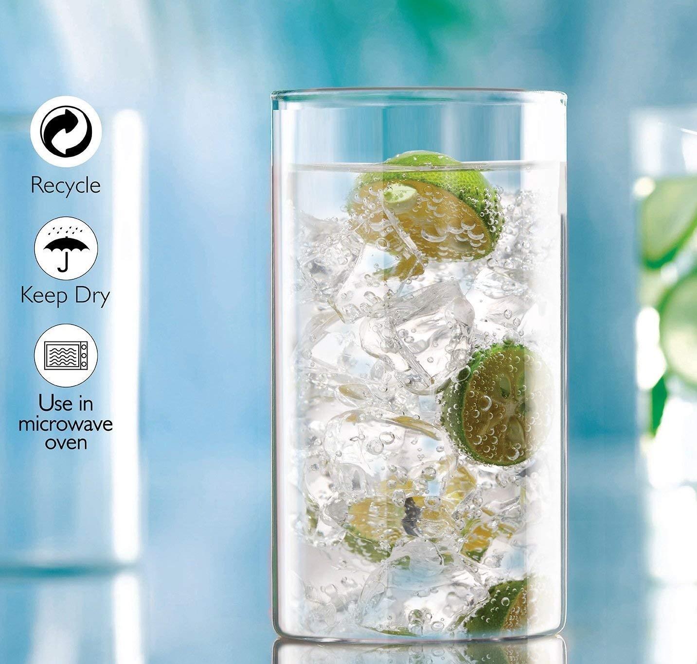 CELLO Roma Borosilicate Glass Tumblers Set of 6