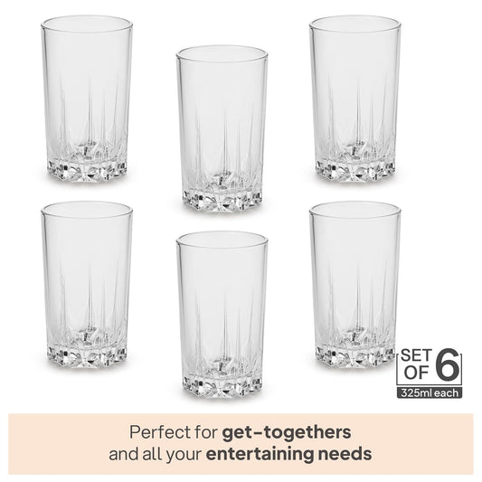 CELLO Estonia Glass Tumbler Set 310 ml Set of 6