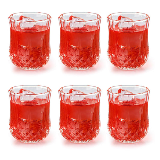 CELLO Amore Glass Tumblers | Set of 6 | 215ml