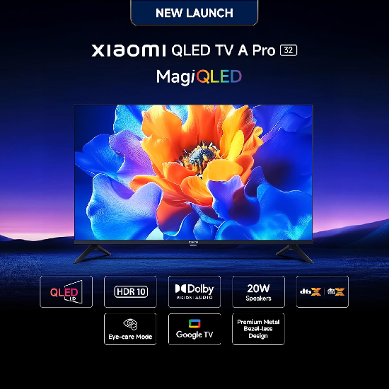 Xiaomi 80 cm (32 inches) A Pro QLED Series Smart TV L32MB-APIN