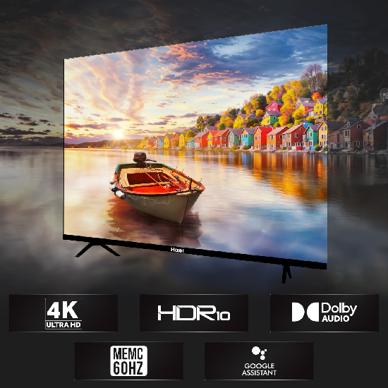 Haier 108 cm (43 inches) 4K Ultra HD Smart LED Google TV L43FG