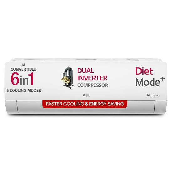 LG 1.5 Ton 3 Star DUAL Inverter Split AC
