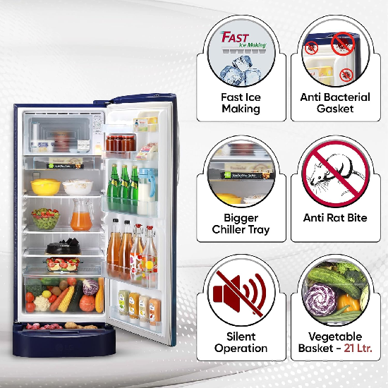 LG 224 L 5 Star Direct-Cool Single-Door Refrigerator