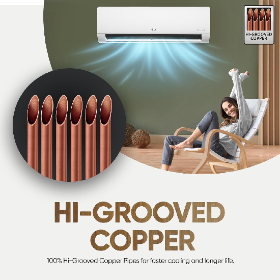 LG 1.5 Ton 3 Star DUAL Inverter Split AC