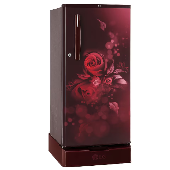 LG 185L Single Door Refrigerator, Smart Inverter Compressor 4 Star