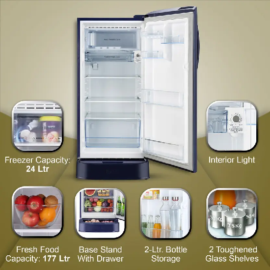 LG 201 L Direct Cool Single Door 5 Star Refrigerator