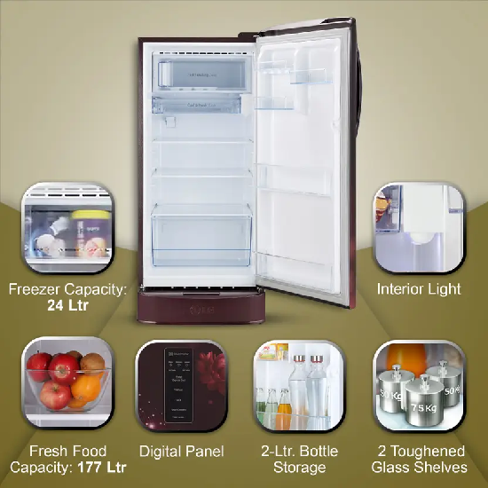 LG 201 L Direct Cool Single Door 5 Star Refrigerator