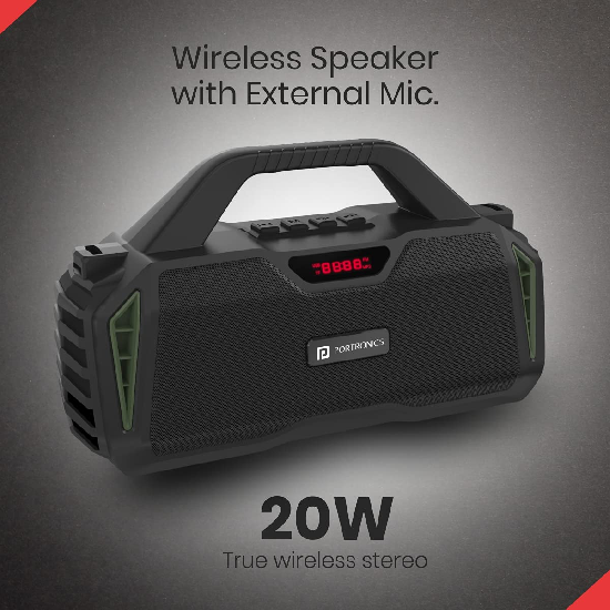 Portronics Chime 20W TWS Wireless Bluetooth Speaker