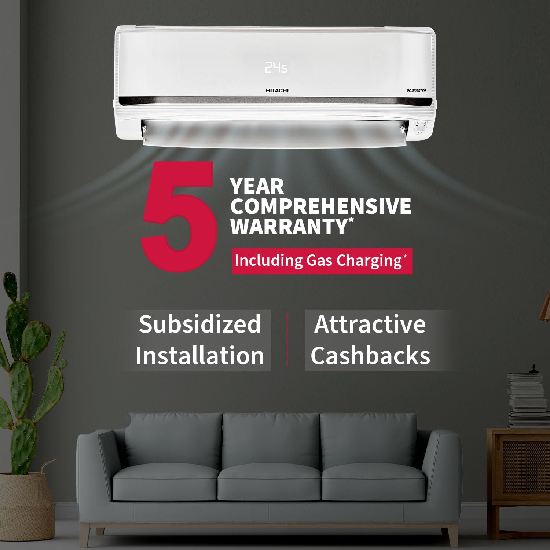 Hitachi 2 Ton Class 5 Star Xpandable+ Inverter Split AC