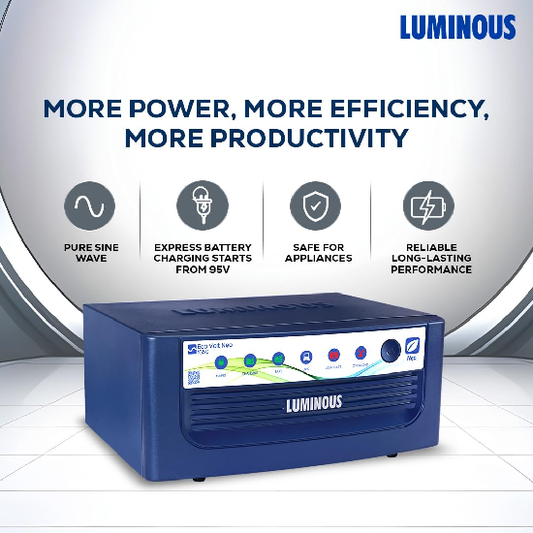 Luminous Eco Volt Neo 1650 Pure Sine Wave Inverter 1500VA Inverter