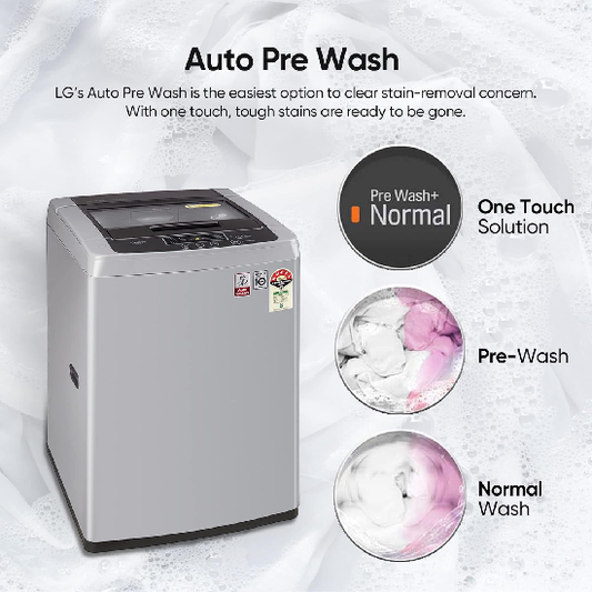 LG 6.5 Kg 5 Star Inverter Turbodrum Fully Automatic Top Loading Washing Machine