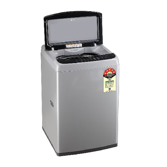 LG 7Kg Top Load Washing Machine, Middle Free Silver