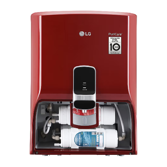 LG 8L RO Water Purifier with Stainless Steel Tank, Red