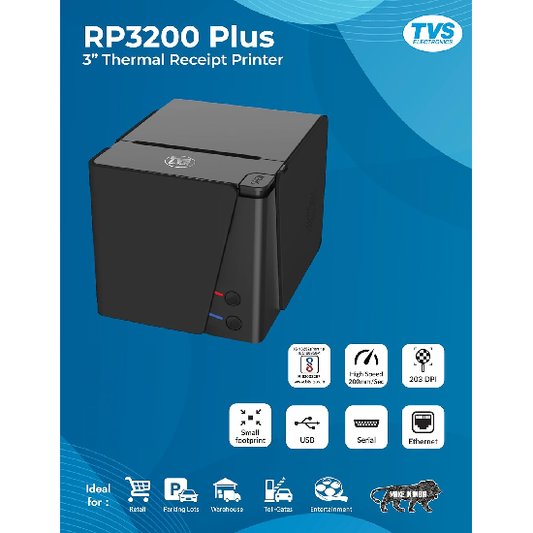 TVS ELECTRONICS RP 3200 Plus 3" Thermal Receipt Printer