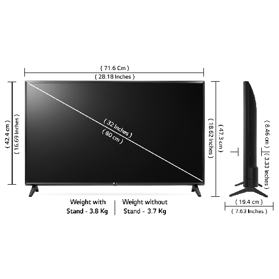 LG 80 cms 32 inches LR570 Series Smart webOS LED TV