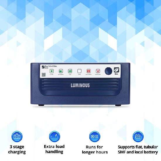 Luminous Eco Watt Neo 900 Square Wave Inverter 800 VA 672W