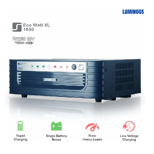 LUMINOUS 500 VA Square Wave Inverter Eco Watt Rapid XL 1650