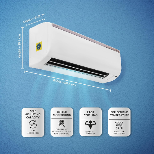 Daikin 1.8 Ton 3 Star Hot & Cold Inverter Split FTHT60UV, White