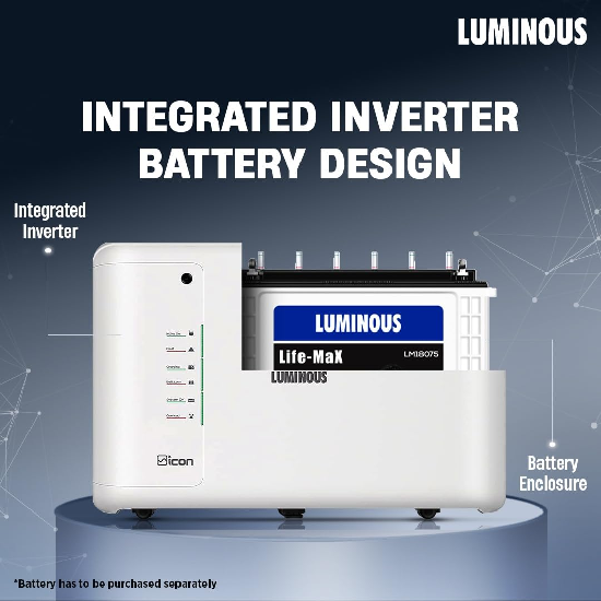 Luminous iCon 1100 Pure Sine Wave Inverter 900VA Inverter