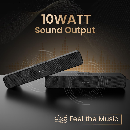 Portronics Decibel 24 | 10W Bluetooth Soundbar Speaker