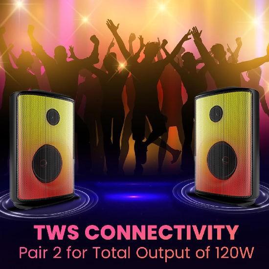 Portronics Dash 8 60W Bluetooth Party Speaker with Bass Boost Technology