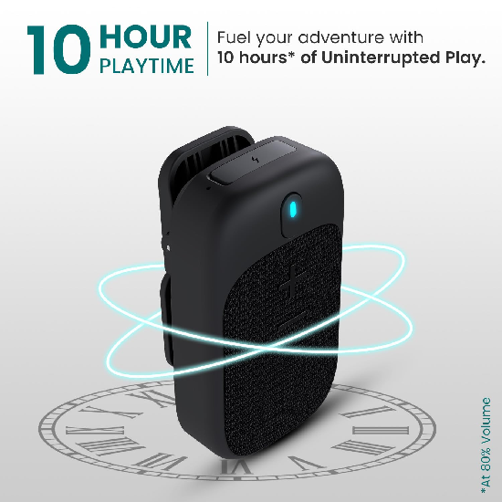 Portronics Talk Four 2W Wearable Bluetooth Speaker with Mic