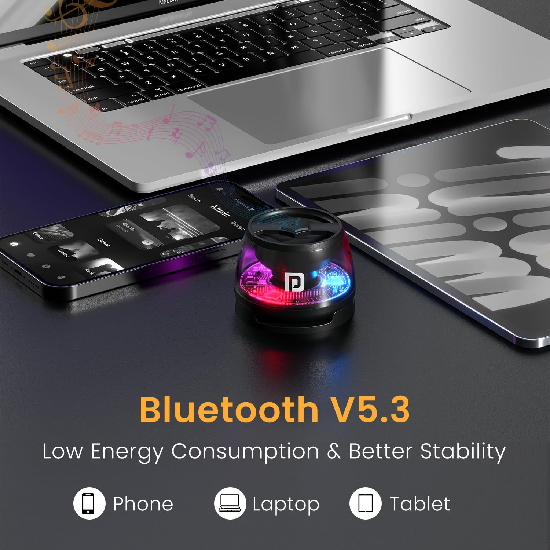 Portronics Nadya 6W Magnetic Bluetooth Speaker with MagSafe Mobile Stand