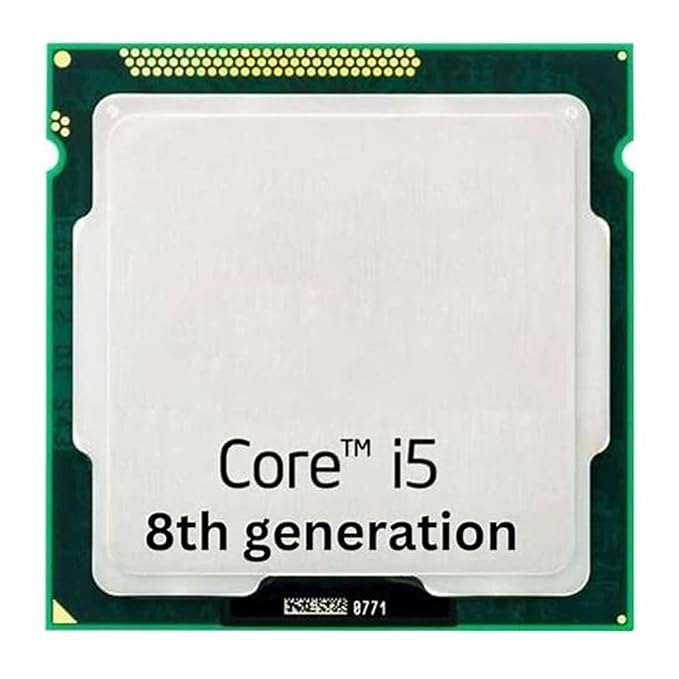 Core i5 - 8th Generation, Desktop Processor, 1 Year Warranty (Silver)