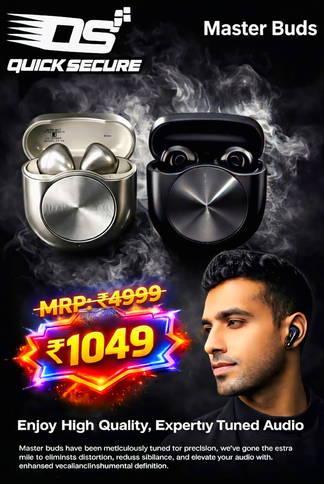 Quick Secure Master Buds, Sound by Bose in-Ear Bluetooth Earbuds