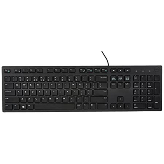 Dell KB216 Wired Multimedia USB Keyboard with Super Quite Plunger Keys with Spill-Resistant – Black