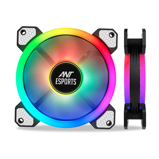 Ant Esports Superflow 120 KIT ARGB Case Fan Pack of 3 ARGB Fans with ARGB Control Box and RF Remote