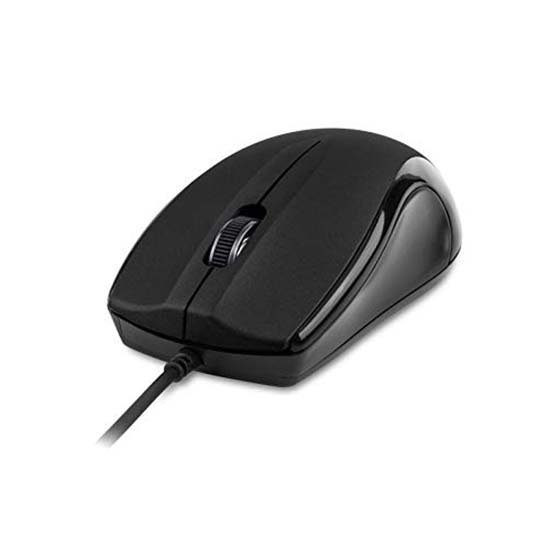 Astrum MU110 3B Wired Large Optical USB Mouse - Black & Grey