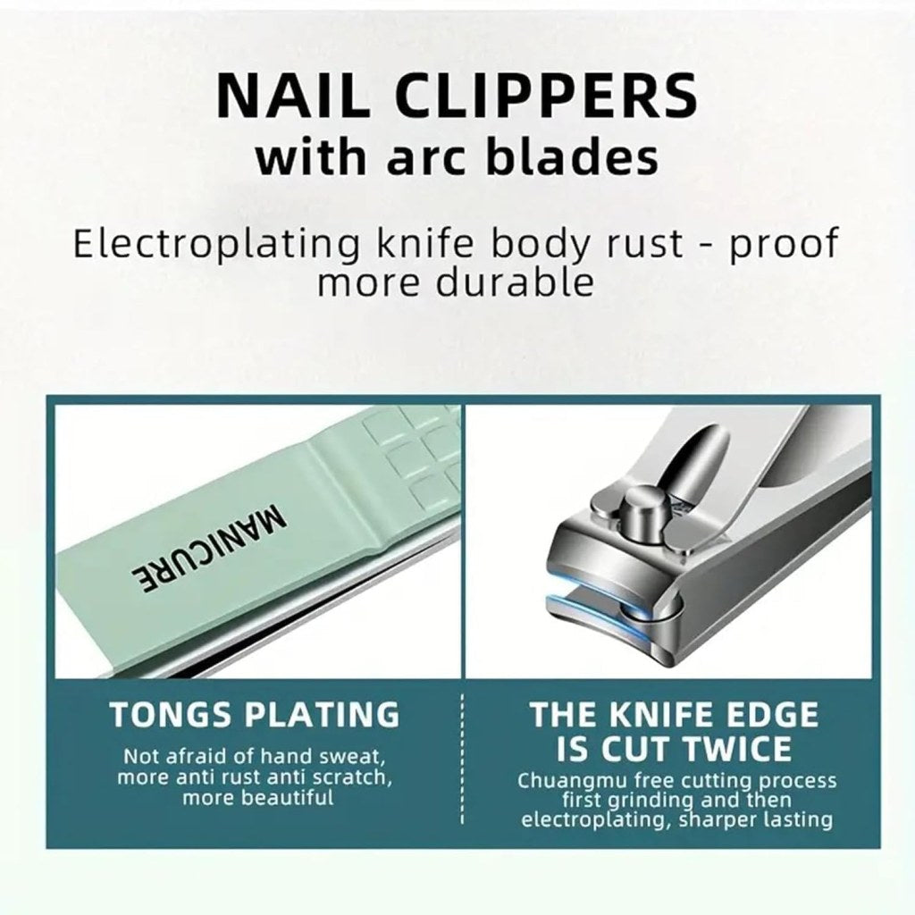 Quick Secure 16 in 1 Manicure Set Nail Cutter