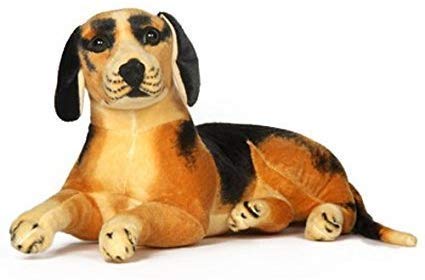 Sitting Plush Dog Soft Toy