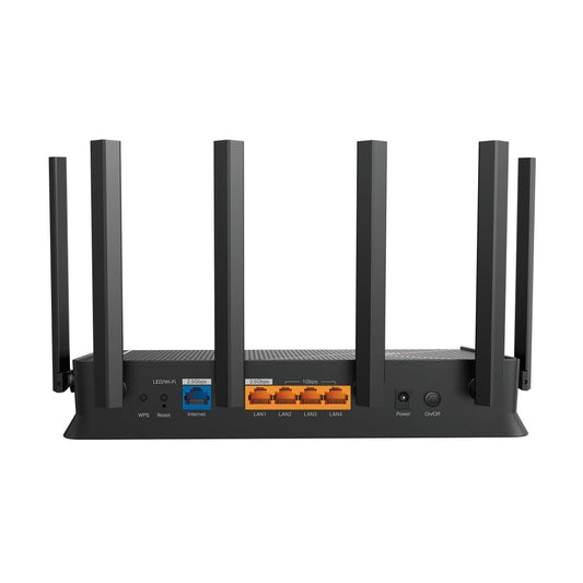TP-Link Archer BE400 Dual-Band BE6500 WiFi 7 Router | 4K/8K Streaming 6.5 Gbps | 1× 2.5 Gbps WAN/LAN + 3× 1 Gbps LAN Ports + 1× USB 3.0 | 6 Antennas | Compatible with Alexa and Google Assistant