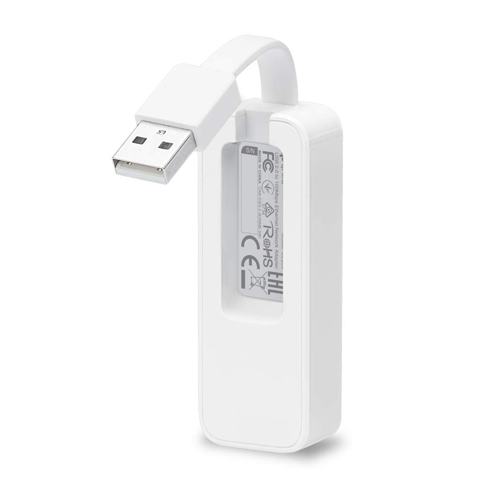 TP-Link UE200 USB 2.0 to 100Mbps Ethernet Network Adapter | Expand Connectivity | Compact and Portable with Foldable Cord Design | Fast and Stable Data Connection| Plug & Play with Broad Compatibility