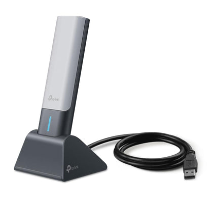 TP-Link Archer TX20UH AX1800 WiFi 6 Dual Band Wireless USB Adapter |1800 Mbps (5GHz, 2.4GHz Wi-Fi) | USB 3.0, OFDMA, MU-MIMO, High Gain Antennas, Beamforming | WPA3 - Wired Cradle Stand Included