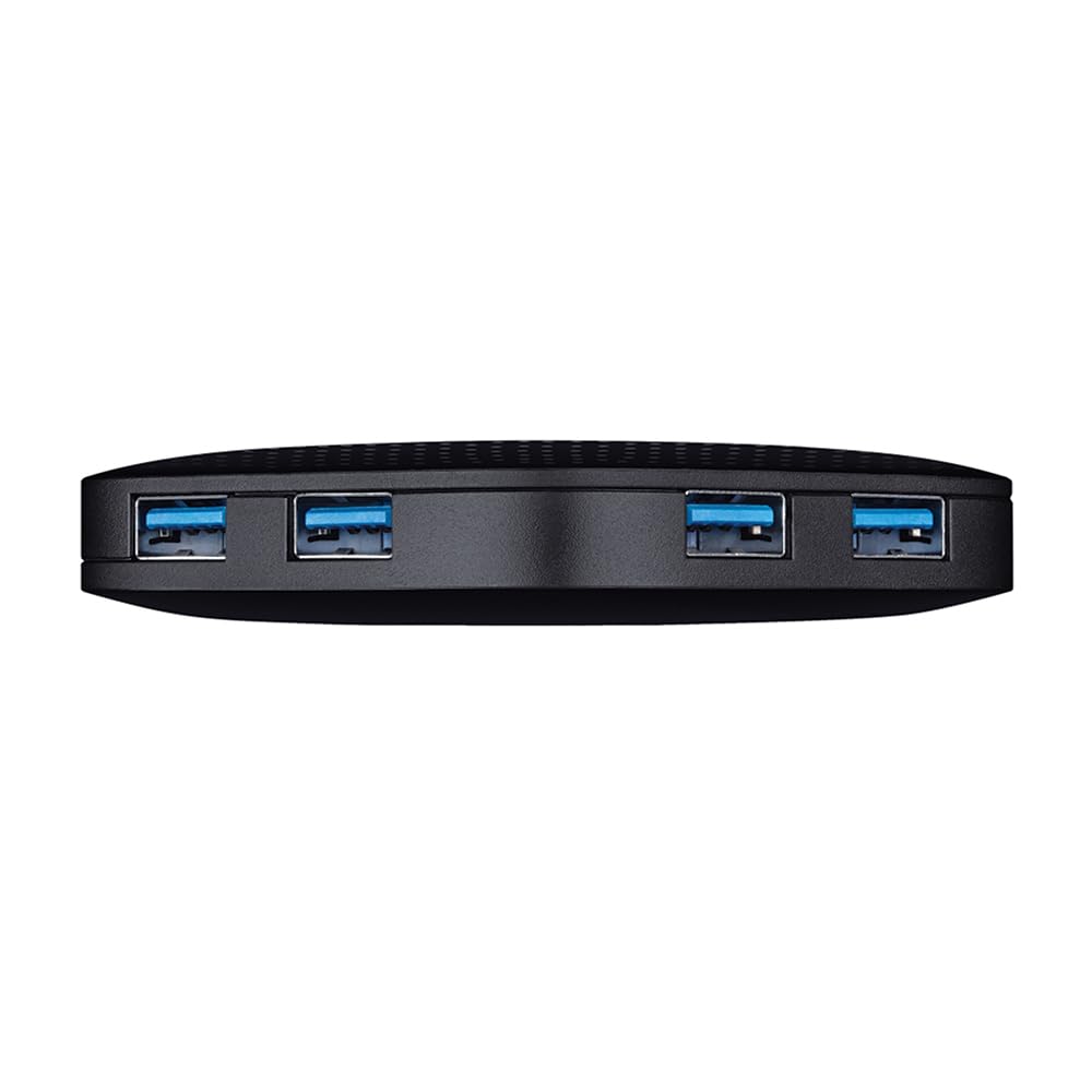 TP-Link UH400 USB 3.0 4-Port Portable Data Hub for Mac, iMac, MacBook Pro Air, Ultrabooks, Tablet, Laptop and Any PC, Windows, Mac OS X and Linux Systems- Black