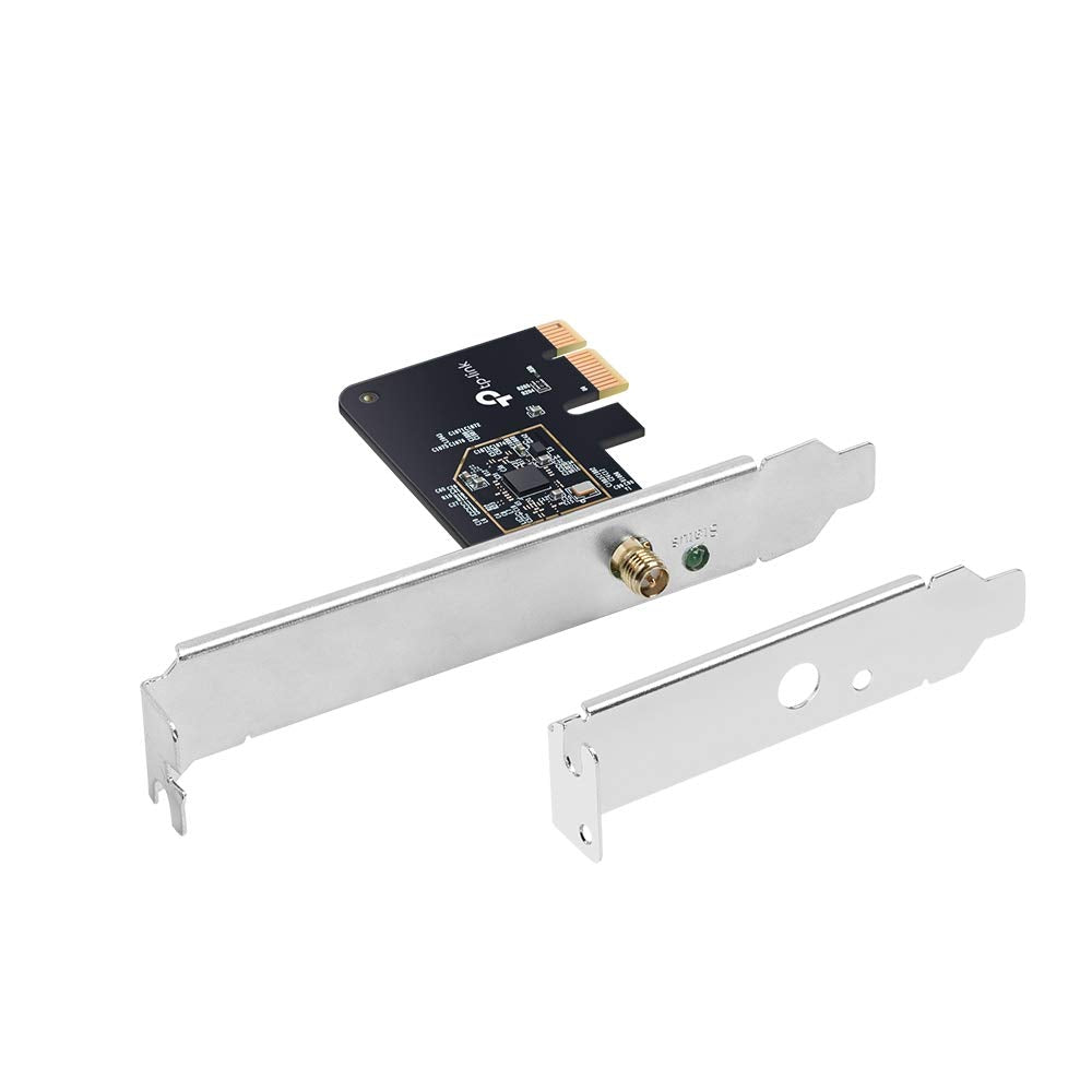 TP-Link PCIe WiFi Card AC600 for Desktop PC, Dual Band Wireless Internal Network PCI Express Adapter (Archer T2E) High-Gain Antenna, MU-MIMO, WPA3, Low Profile, Supports Windows 10/11