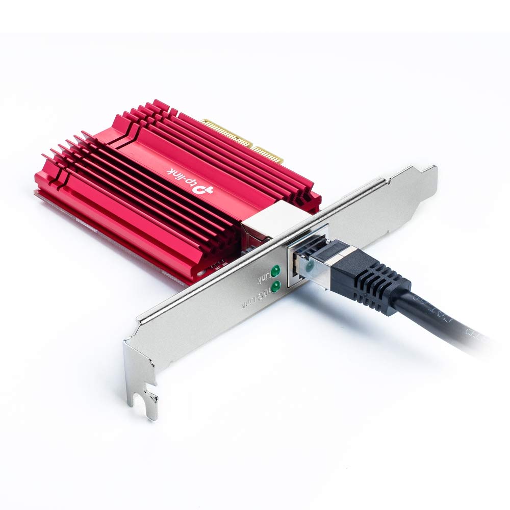 TP-Link TX401 10 Gbps Wireless Gigabit PCI Express Network Adapter | PCIe 3.0 Slot Wi-Fi Card | CAT6A Ethernet Cable | compatible with Windows 10/8.1/8/7, Servers 2019/2016/2012 R2, and Linux | Gaming