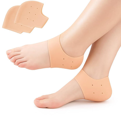 Silicone Gel Heel Pad Socks for Pain Relief