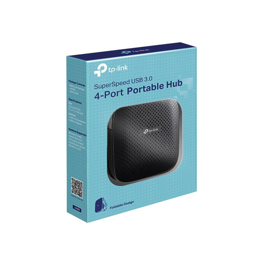 TP-Link UH400 USB 3.0 4-Port Portable Data Hub for Mac, iMac, MacBook Pro Air, Ultrabooks, Tablet, Laptop and Any PC, Windows, Mac OS X and Linux Systems- Black