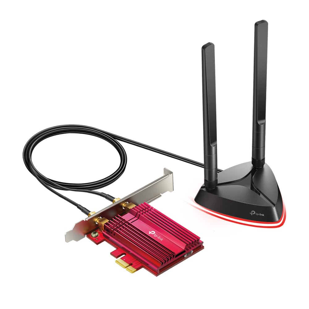TP-Link WiFi 6 AX3000 PCIe WiFi Card (Archer TX3000E), Up to 2400Mbps, Bluetooth 5.2, 802.11AX Dual Band Wireless Adapter with MU-MIMO,OFDMA,Ultra-Low Latency, Supports Windows 11, 10 (64bit) only