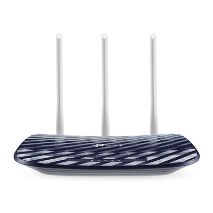 TP-Link AC750 Dual Band Wireless Cable Router, 4 10/100 LAN + 10/100 WAN Ports, Support Guest Network and Parental Control, 750Mbps Speed Wi-Fi, 3 Antennas (Archer C20) Blue, 5 GHz