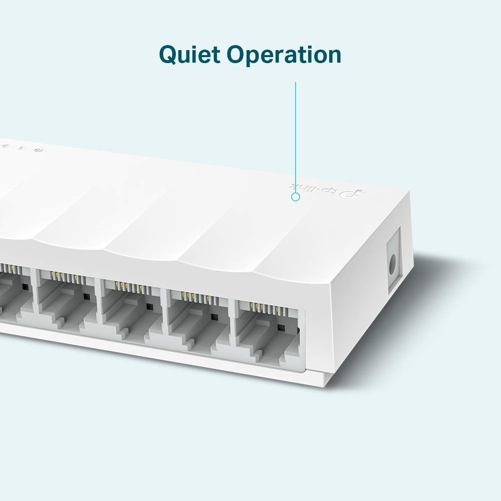 TP-Link LS1008 8-Port 10/100Mbps Fast Ethernet Unmanaged Desktop Switch | Green Ethernet Technology | Plug and Play | Fanless Design, Energy-Efficient | Ideal for Home and Office Network Expansion Hub