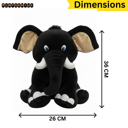 Elephant Soft Toy - Black