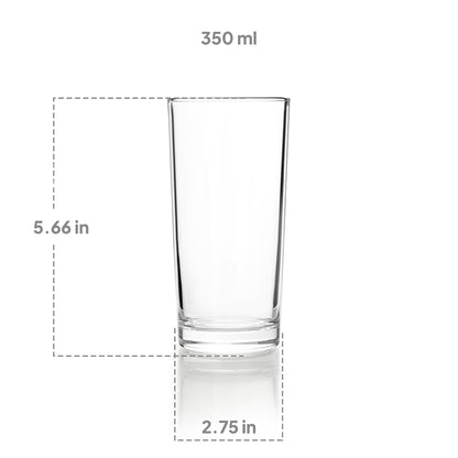 Cello Liberty Hi-Ball Tumbler Set of 6, 350ml
